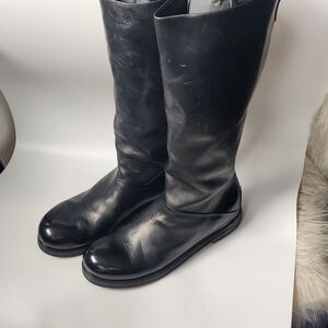 Black Leather Men's Boots